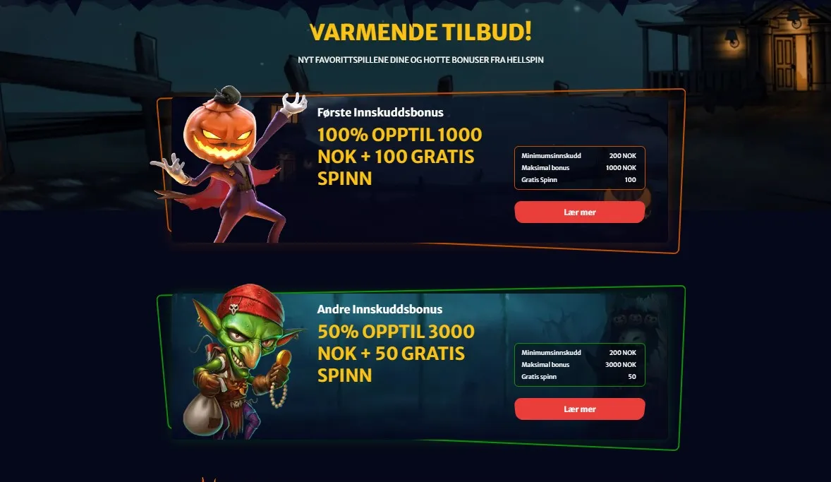 HellSpin Bonuses no